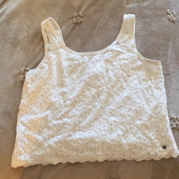 White lace tank top - Picture 1 of 1